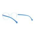 thumbnail image 2 of Child Size Round Thin Plastic 100% Blue Light Flitering Computer Glasses Blue, 2 of 4