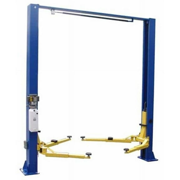 9000 lbs Asymmetric Clear Floor Two Post Lift