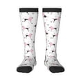 thumbnail image 2 of Lsque Cute Poodle Dog Printed Crew Socks Men's Women's LightWeight Thin Casual Calf Socks ,Knee High Socks,Cotton Socks, 2 of 9