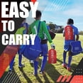 thumbnail image 5 of RUNBOW 6x4 ft Portable Kids Soccer Goal for Backyard Practice Soccer Net with Carry Bag (6x4 FT, 1 pack, Red), 5 of 6