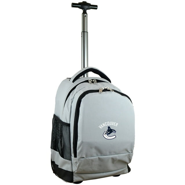 Vancouver Canucks 19'' Premium Wheeled Backpack - Gray