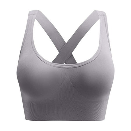 Xdegoge Activewear Sports Bras for Women Racerback High Impact Push Up No Underwire T-Shirt Bras Plus Size Full Coverage Bras Workout Running Sports Bra Lingerie Clearance Womens Clearance Under $10