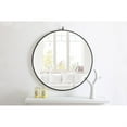 thumbnail image 3 of Metal frame Round Mirror with decorative hook 32 inch Black finish, 3 of 5
