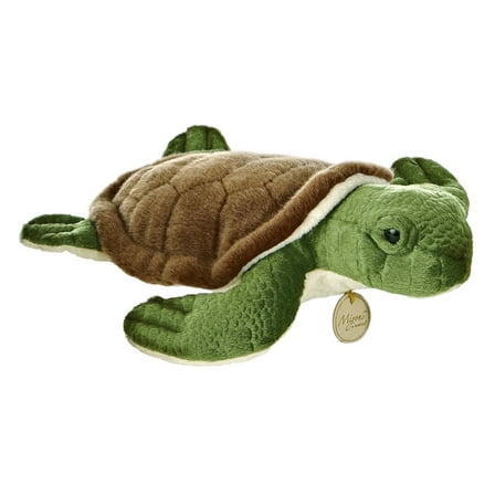 Aurora - Medium Green Miyoni - 10" Sea Turtle - Realistic Stuffed Animal
