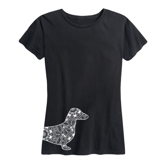 Instant Message - Decorative Dachshund - Women's Short Sleeve Graphic T-shirt