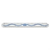 12" Aluminum Wave Ruler, Standard/Metric, Blue