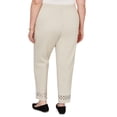 thumbnail image 2 of Alfred Dunner Womens Plus-Size Geometric Cut Out Flat Front Ankle Pant, 2 of 4