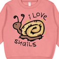 thumbnail image 3 of Inktastic I Love Snails Toddler Sweatshirt, 3 of 4