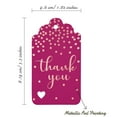thumbnail image 5 of Inkdotpot Pack Of 100 Thank You Bridal Shower-Baby Shower-Retirement-Wedding-Birthday Favor Paper Tags Craft Real Rose Gold Foil Hang Tags, 5 of 6