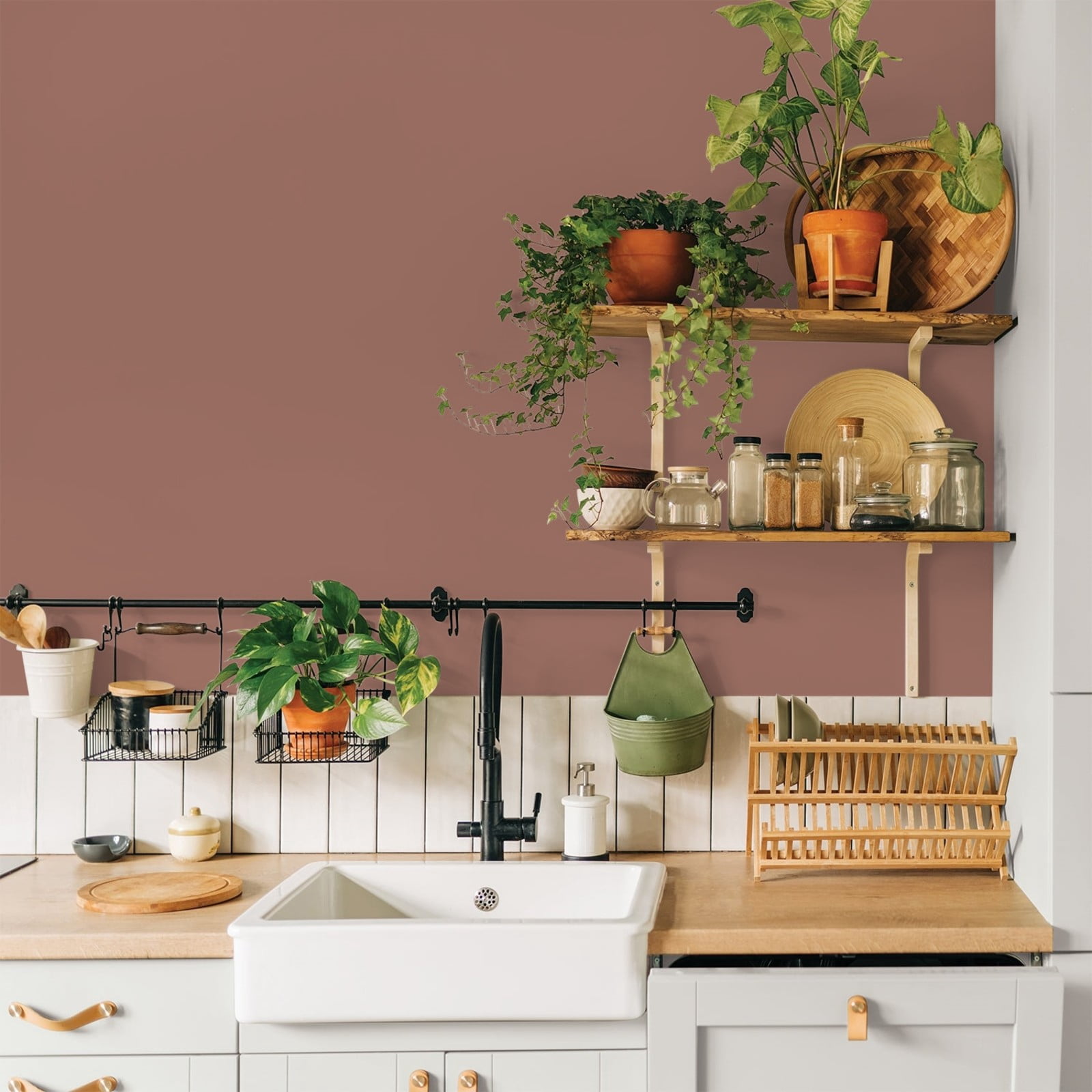 Glidden Glidden Kitchen Bath and Laundry Safari Brown / Brown, Eggshell Interior Paint with Primer, 1 Gallon