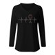 thumbnail image 5 of Pntutb Moda Mujer Causal Con Cuello En V Blusa Estampada Camiseta De Manga Larga Tops De Otoño Pntutb Pntutb-4060, 5 of 5