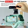 thumbnail image 4 of Q8 1080P HD USB PC Webcam with Manual , 120° Wide Angle, Mic, Privacy Cover, Tripod, Type-C, for Zoom/Skype/Live, 4 of 7