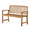 Teak, variant on Tcbosik Outdoor Garden Wooden Bench, 48" Bench with Backrest and Armrest, 2-Seater Chair for Patio, Lawn, Balcony, Yard, Porch, Teak