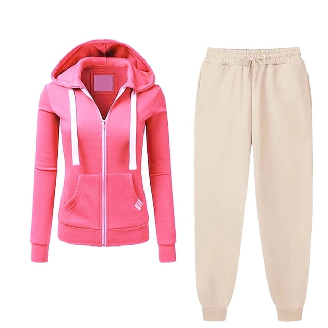 Besolor Womens Trendy Fall 2 Piece Outfits Casual Sweatsuits Tracksuit Jogging Sweat Suits Matching Jogger Hoodie Pants Set