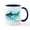 White/Navy Inside, variant on CafePress - Tiger Shark Mug - 11 oz Ceramic Mug - Novelty Coffee Tea Cup
