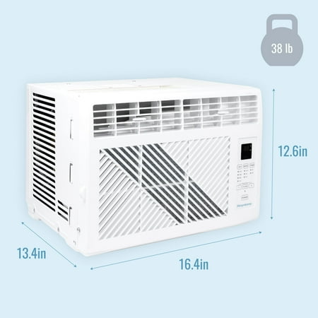 Keystone - 6,000 BTU Window Mounted Air Conditioner with Remote Control - white