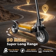 AJOOSOS X750 Electric Scooter, 40 mph Max Speed & 50 Miles Long Range, Foldable E Scooter for Adults, UL2272 Certified
