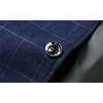 thumbnail image 7 of FAOWME Men's Suit Jacket Long Sleeved Lapel Buttons Plaid Printed Fashion Comfortable Coats Tops For Casual Daily Wear Blue Xxxxl, 7 of 7