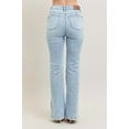 thumbnail image 5 of Judy Blue Full Size Tummy Control Vintage Wash Side Slit Slim Boot Jeans Plus Size, 5 of 11