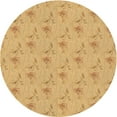 thumbnail image 1 of Ahgly Company Tapis d'Intérieur Ronds Transitionnels Orange Lavables à la Machine, 4 Pieds Rond, 1 of 7