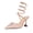 Pink, variant on High Heels Sandals for Women Diamante Mesh Wedding Shoes Stiletto Heel 8.5CM Wrapped Ankle Strap Party Dress Heel