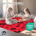 thumbnail image 4 of ODIKA 6'x9' Machine Washable Non-Slip Area Rug, Seasonal Jubilation Hearth Treasure Accent High Traffic Rug, Red, 505860, 4 of 5