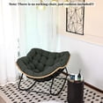 thumbnail image 6 of SDJPOI Outdoor Patio Rocking Chair Cushion, Waterproof & Fade Resistant Tufted Egg Chair Cushion with 6 Straps, Wicker Papasan Chair Cushion for Indoor & Outdoor, 6 of 8