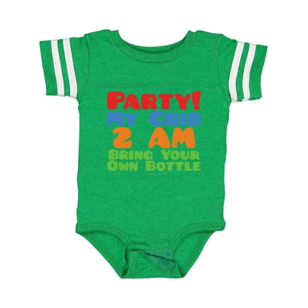 

Inktastic Party at My Crib Gift Baby Boy or Baby Girl Bodysuit