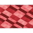 thumbnail image 1 of Ahgly Tapis Rectangulaire Rouge Lavable en Machine, 6 Pieds x 9 Pieds, 1 of 7