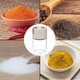 thumbnail image 4 of Tarro de condimento cuantitativo, botella medidora de especias de 100ml, dispensador de sal de vidrio, olla de almacenamiento de cocina, pimienta, comino en polvo, tarros de vidrio, utensilios, 4 of 5