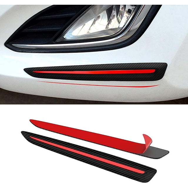 2 uds parche anticolisión Universal tira protectora de parachoques embellecedor Protector de parachoques antiarañazos para coches SUV camioneta