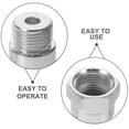 thumbnail image 3 of FOMIYES 2Ud Adaptadores Para Bujías Anti Acumulación De Carbono Para Con Rosca De 18 Mm Gris, 3 of 6