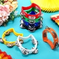 thumbnail image 2 of QJUHUNG Youngsters‘ Handheld Tambourine - Durable ABS Plastic  4-Bell Percussion Instrument for Parties  Performances & Music Education, 2 of 7