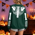 thumbnail image 4 of RFQWOVSR Womens Halloween Print Crew Neck Long Sleeve Sweatshirt Casual Pullover Top M, 4 of 5