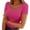 *1-Hot Pink, variant on VBVC Women's Y2K Slim Square Neck Basic Top,Ladies Short Sleeve Going Out Top,Summer Tee For Women,Hot Pink,Size XL