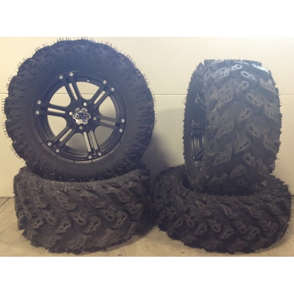 ITP SS212 14" Wheels Black 26" Reptile Tires Yamaha Viking Wolverine YXZ1000R CFMoto ZForce 950 UForce 1000
