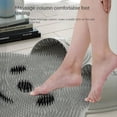 thumbnail image 2 of Silicone Rabbit Foot Rub Magic Bathroom Lazy Person Rub Back Wash Feet Massage Shower Floor Mat, bai, 2 of 8