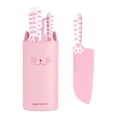 thumbnail image 1 of Juego de Cuchillos de Cocina Hecef con Bloque Rosa 5 Piezas, 1 of 8