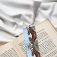 thumbnail image 6 of Kdxio Christmas Horse Print Metal Tassel Bookmarks,Perfect Gift for Art Lovers and Bookworms Metal Bookmarks for Women, 6 of 8