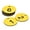 Yellow, variant on Round 1-50 Number Tag Key Tag Acrylic Engraved Black ID Tag for Decoration, Pack of 50