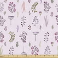 thumbnail image 1 of Botanical Sofa Upholstery Fabric by the Yard, Dandelions Lavender Berry Mimosa Meadow Beauty of Forest Growth Branch Herbs, Decorative Fabric for DIY and Home Accents, Multicolor by Ambesonne, 1 of 5