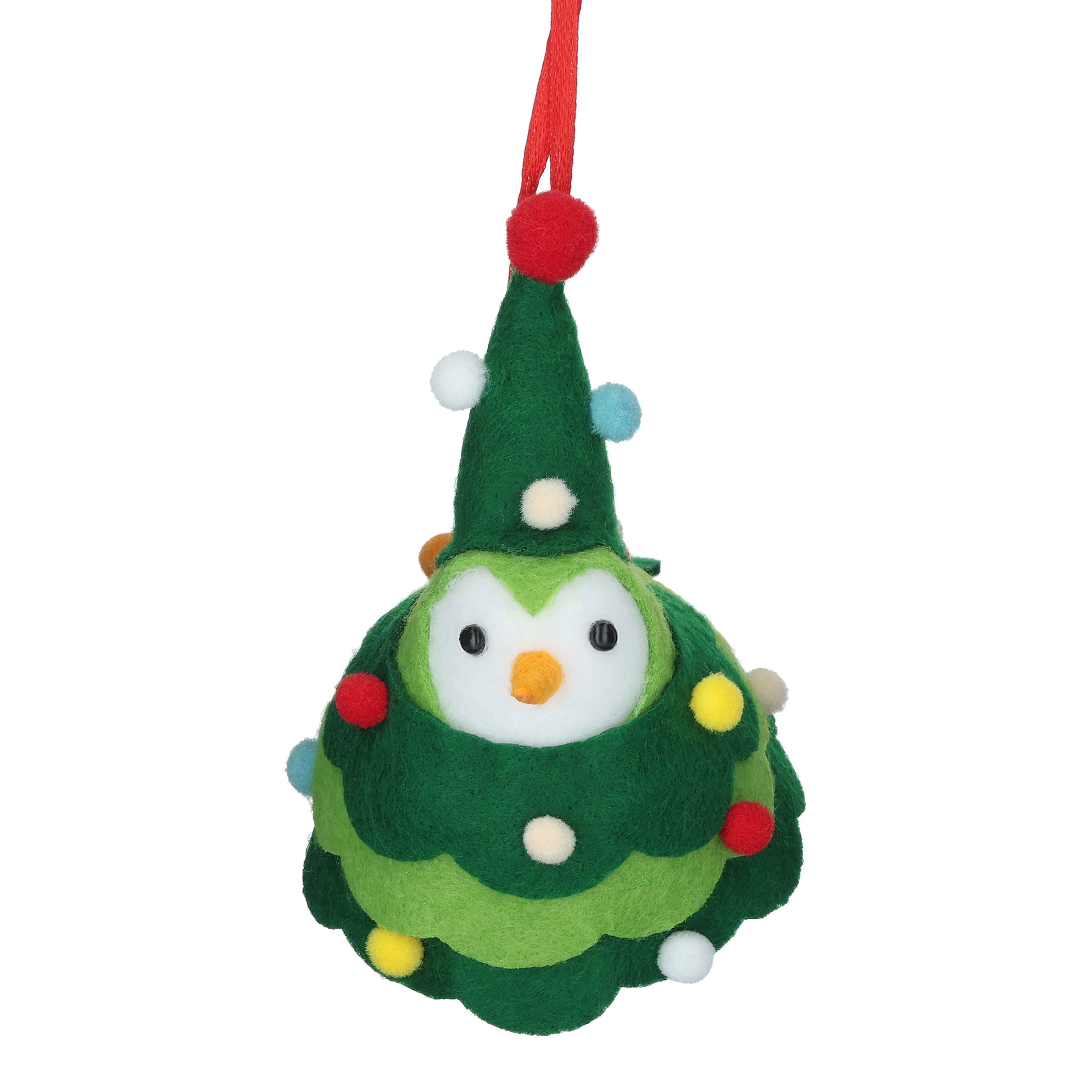Multicolor Fabric Christmas Tree Bird Ornament, 3", by Holiday Time