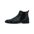 thumbnail image 2 of Men TAYNO Chelsea Chukka Micro Suede Soft Comfortable Boot Victorian Black Gray, 2 of 8