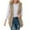Khaki A, variant on Enjoytime Winter Coats for Women Solid Color Sleeveless Zip Up Jacket Casual Outerwear Fashion Fall Clothes 2025 Green XL