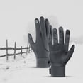 thumbnail image 2 of Guantes cálidos de invierno Pantalla táctil antideslizante para correr, conducir, patinar Gris XL kusrkot Guantes de ciclismo cálidos, 2 of 7