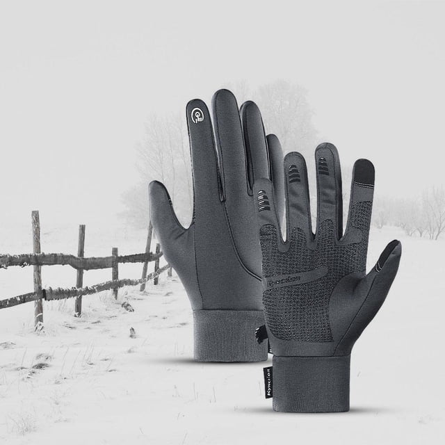 Guantes Térmicos de Invierno DYNWAVEMX anti-viento Pantalla táctil Antideslizante Ligero elástico Impermeable para Senderismo Esquí Conducción