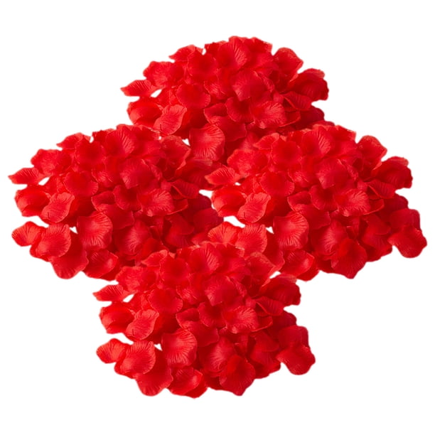 1 juego de pétalos de rosa artificiales para decoración de bodas, fiestas, mesas, rosas falsas.