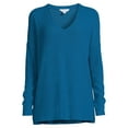 thumbnail image 5 of Time and Tru Women's Ribbed Tunic Top, 5 of 5