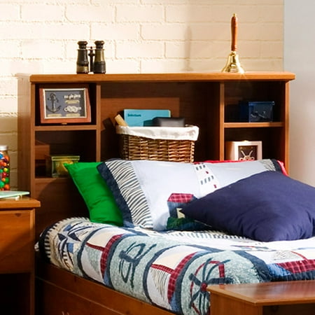 South Shore Sand Castle Sunny Pine Twin Bookcase Headboard