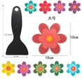 thumbnail image 2 of Paquete de 10 pegatinas antideslizantes de flores para bañera y ducha, pegatinas resistentes al agua con pegatinas impermeables y antideslizantes de colores extra, 2 of 5